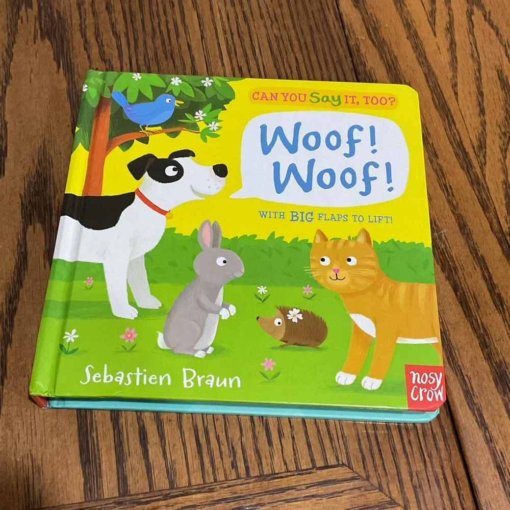 4 Board Books: Moo Moo, Woof, Woof, Furry Friends & What Makes a Rainbow